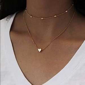 Heart-shaped simple double layer women's 💛